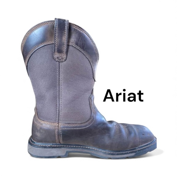 Ariat Groundbreaker Steel Toe Waterproof Work Boots - Men’s SZ 11.5 D